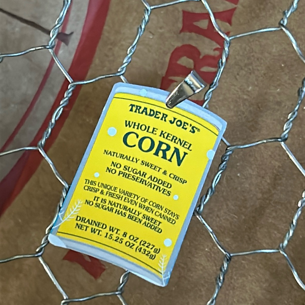 Trader Joes Gift Card Charm Logo Vintage Canned Corn 9$